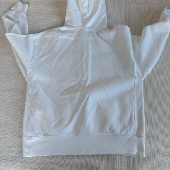 Aritzia TNA Cozy Fleece Boyfriend Fit Full Zip Hoodie - White - Picture 4 of 5